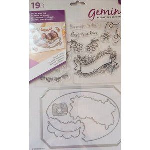 Gemini by Crafter's Companion 19 Pc  "Good Times" Stamp & Die .8mm